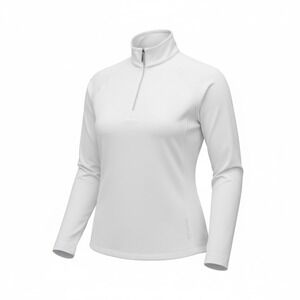 Sunice Women Anna Performance Stretch Half Zip Pullover Pure White Large Thermal